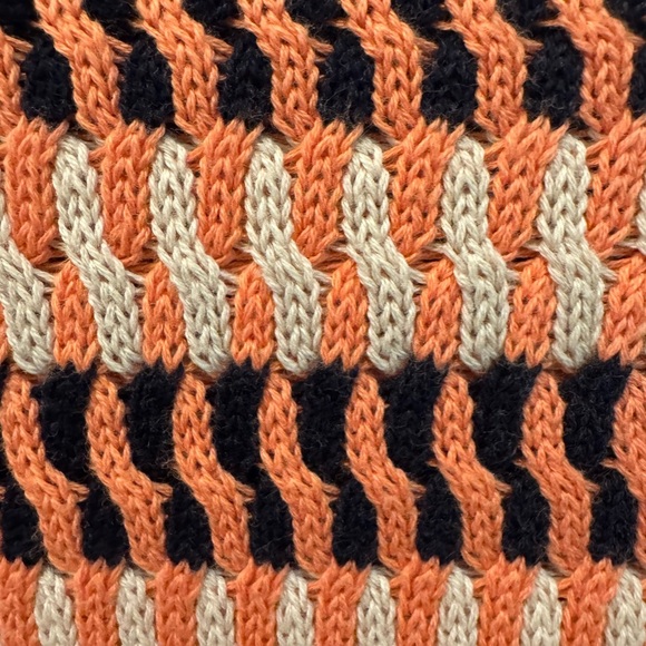 Lululemon Womens Size 10 Orange & Blue Knit Devi Crewneck Pullover Sweater - Picture 5 of 8